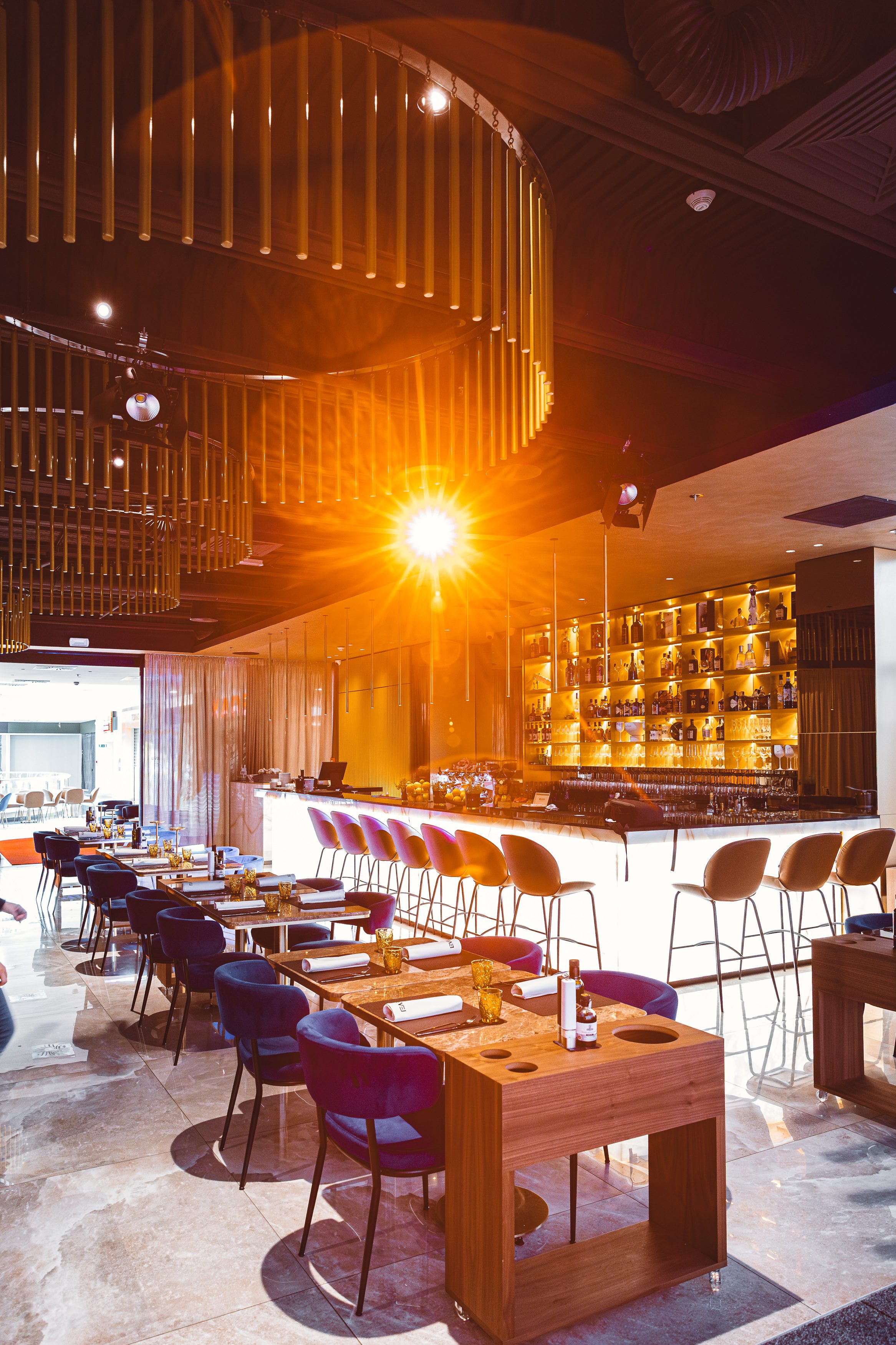 Restaurant Level Split — Audio & Lighting Integration