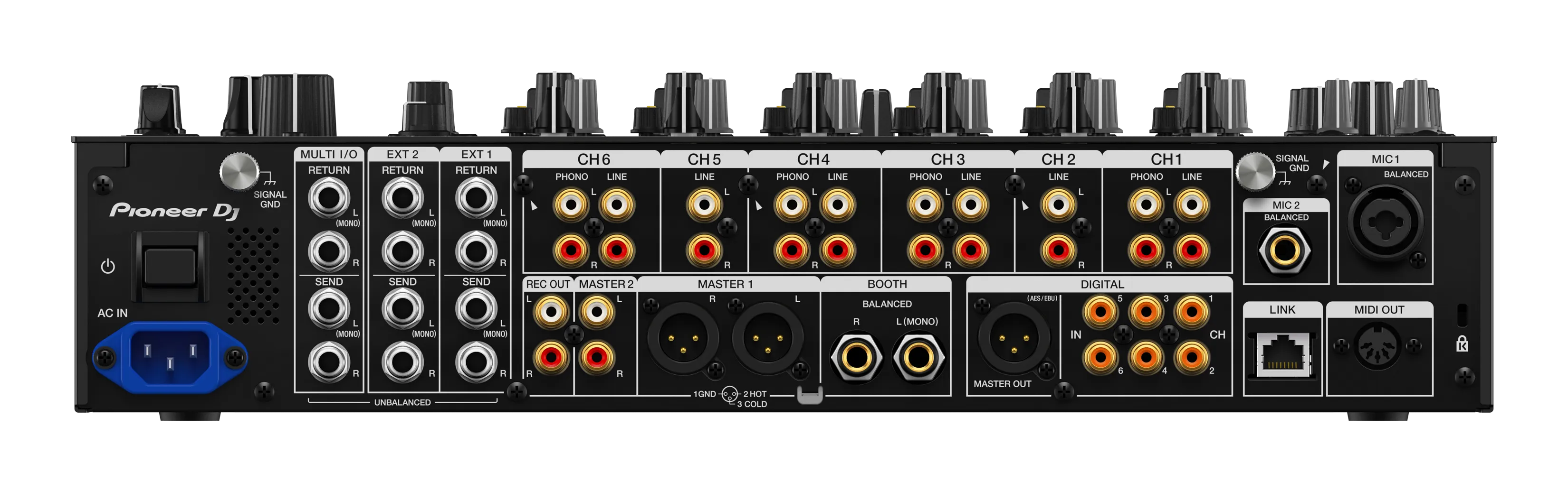 Pioneer DJM-V10 detail