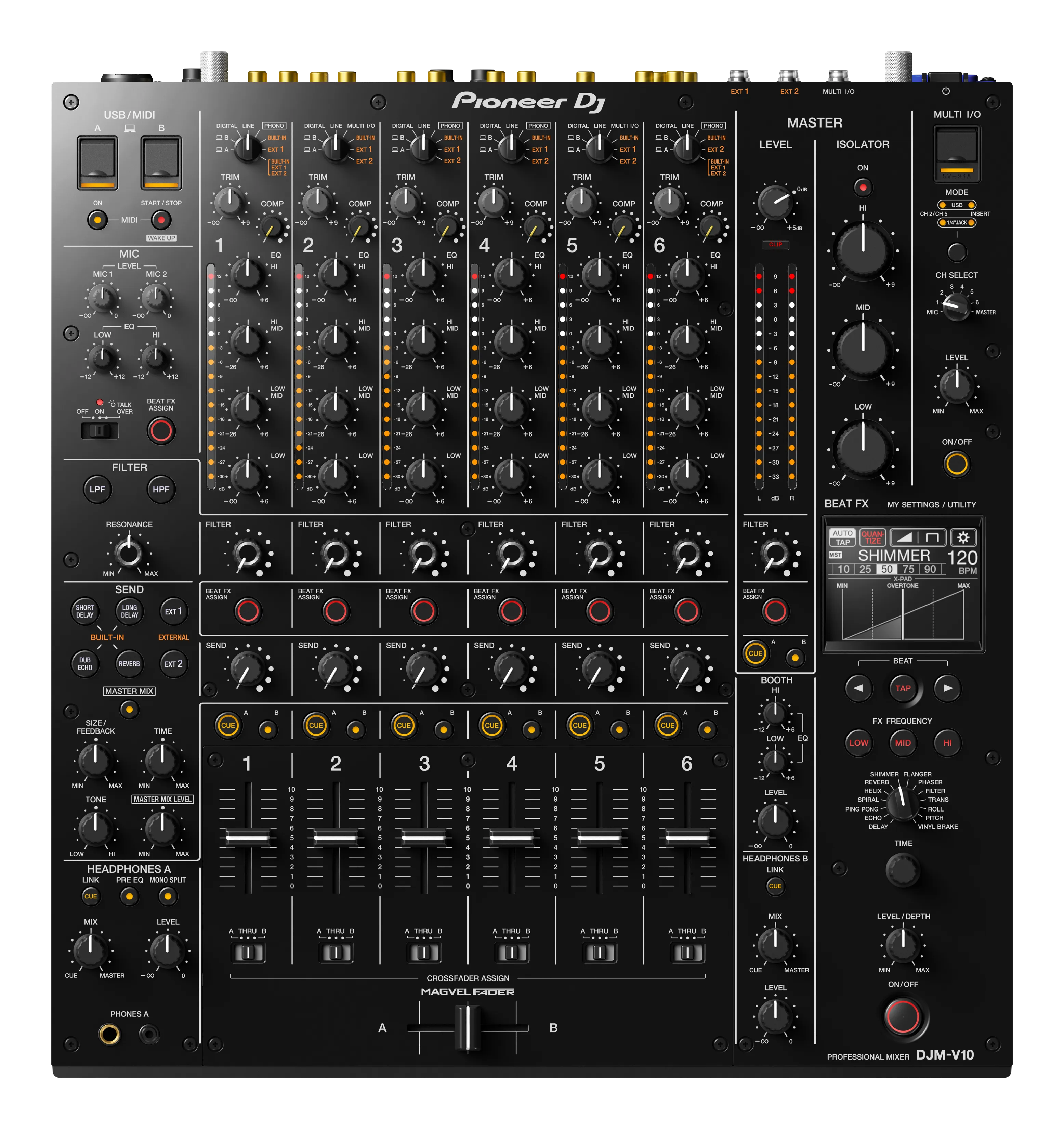 Pioneer DJM-V10 detail