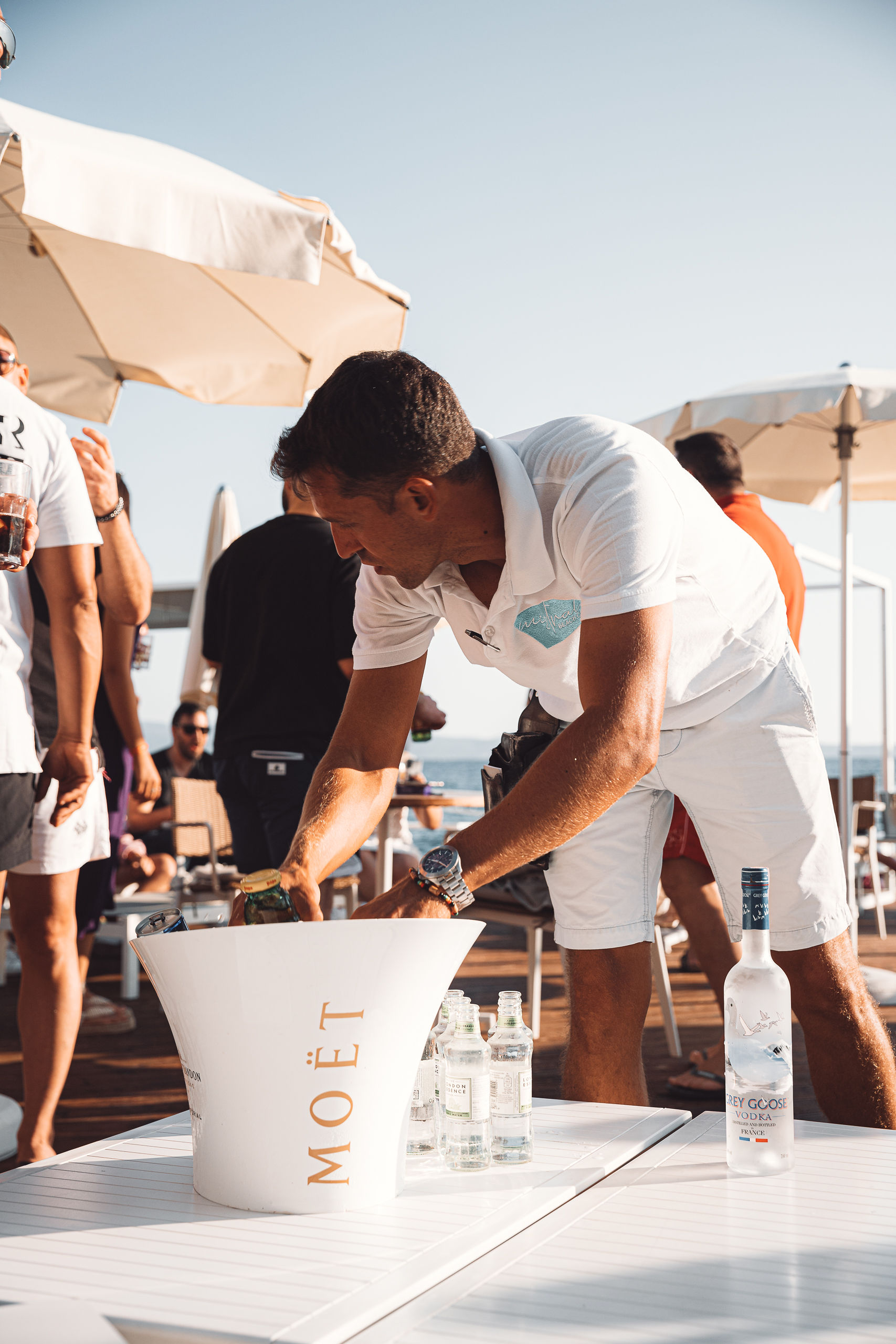 Champagne Spray Party — Mistral Beach Club