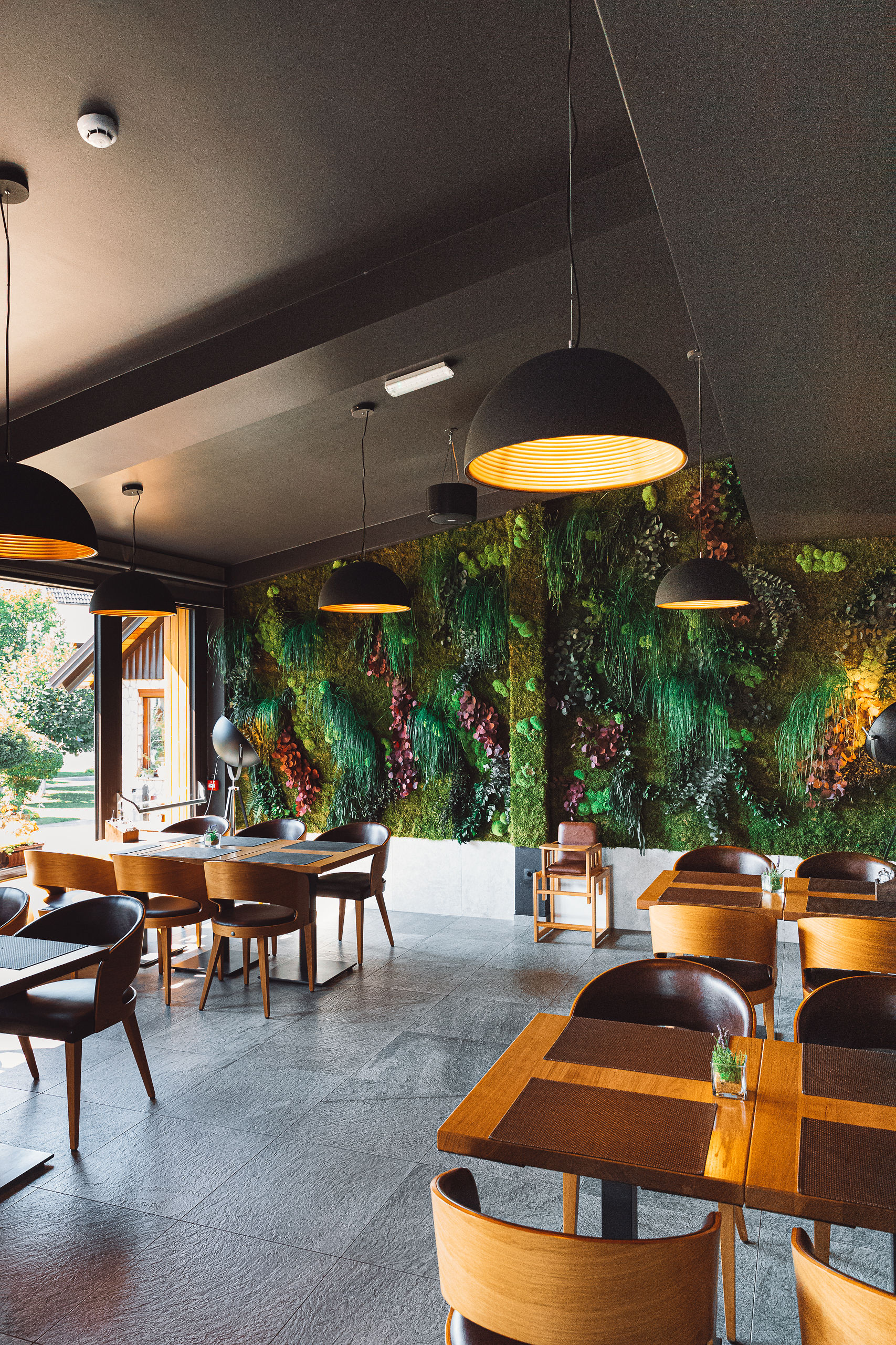 Moss Wall + Bose Audio — Restaurant Degenija