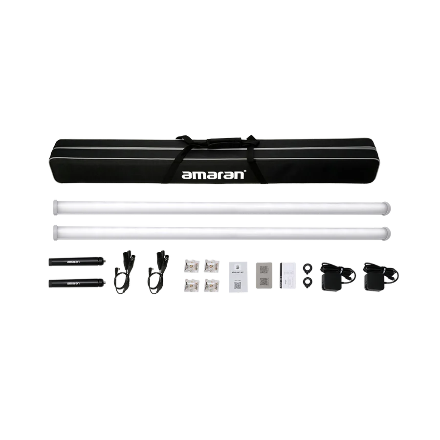 Amaran PT4C Production Kit Pack Light Tube Rental Croatia - Cosmic Production Amaran PT4C Pack Light Tube Rental Croatia - Cosmic Production Photo of the Amaran PT4C Tube with carry case, chargers and contents of the box