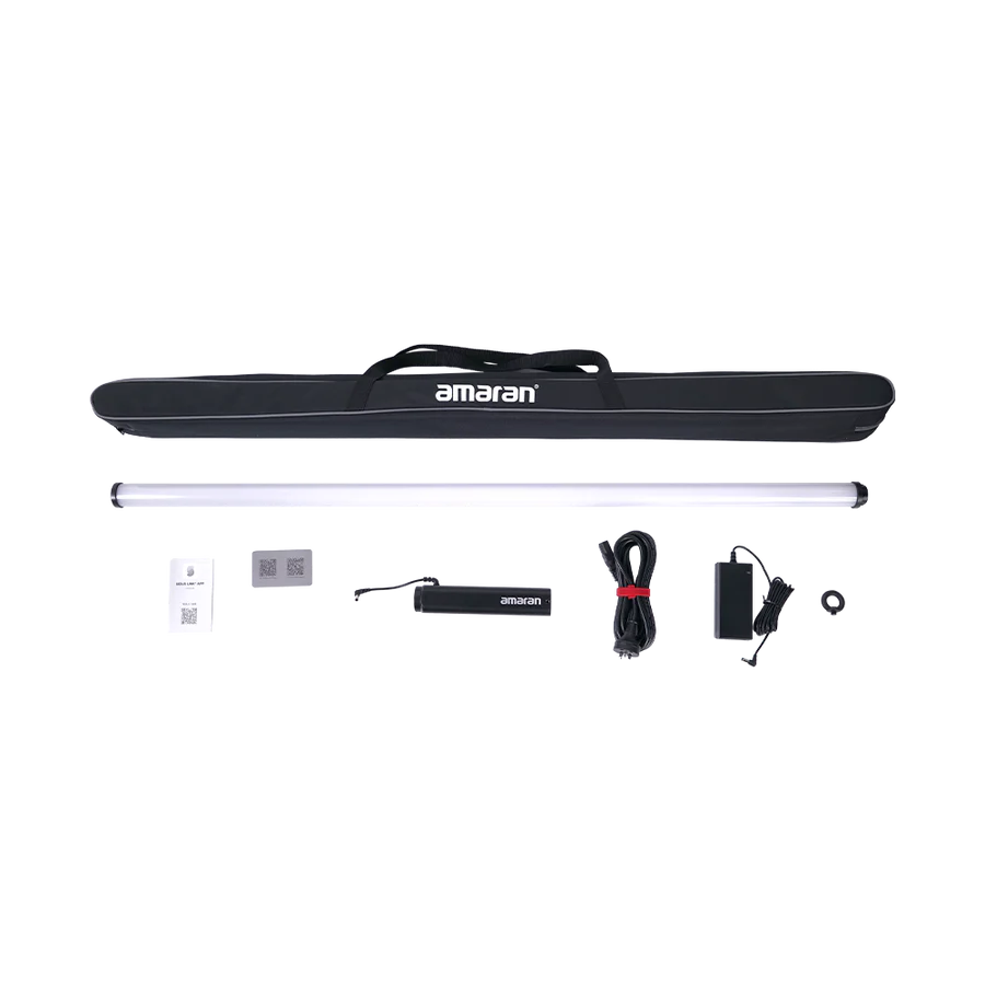 Amaran T4C Pack Light Tube Rental Croatia - Cosmic Production Amaran T4C Pack Light Tube Rental Croatia - Cosmic Production Photo of the Amaran PT4C Tube with carry case, chargers and contents of the box